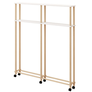 床缝填充置物架超窄夹缝桌床边长条柜移动床头极窄收纳侧边柜三层