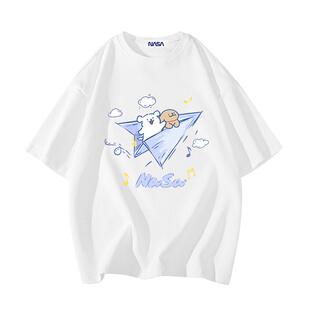 NASA STUSY美式高街2026新款夏装男款上衣服情侣潮牌男士短袖T恤