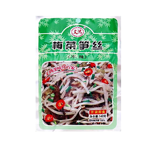文鸿梅菜笋丝大包装140g 咸菜下饭菜 沙县拌面 酒店特色菜KTV凉菜