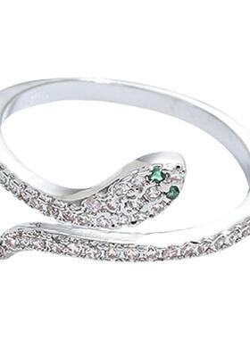 女蛇形戒指不伤皮肤可调节