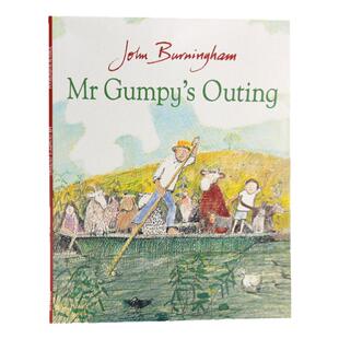 英文原版绘本和甘伯伯去游河 Mr Gumpy's Outing 波士顿环球报号角书奖美国图书协会优秀儿童图书奖廖彩杏书单名家John Burningham