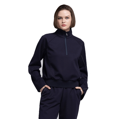 BMWSTUDIO半高领拉链长袖卫衣