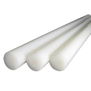 聚丙烯纯PP棒料塑料棒材白色尼龙棒实心圆柱食品级棍子呢绒耐磨胶