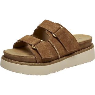 百思图2026夏季商场新款真皮厚底勃肯鞋露趾凉鞋女拖鞋ZHT89BT6