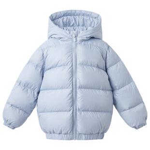 博睿恩三防儿童羽绒服冬季外套男童女宝宝面包服连帽外套羽绒