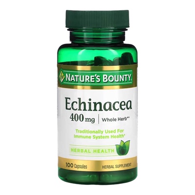 自然之宝紫锥菊胶囊400mg100粒Echinacea 松果菊 Nature's Bounty