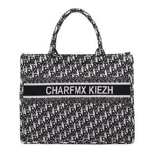 大包包女2025新款潮时尚网红帆布单肩腋下包百搭大容量手提托特包