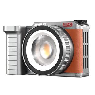 金贝EF40BI复古led双色温摄影灯cob手持调焦便携美颜常亮灯手机人像拍照直播补光灯婚庆户外移动拍摄专用打光