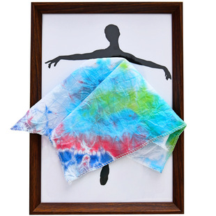 春节手工非遗扎染传统文化课程艺术diy材料包剪影方巾连衣裙环创