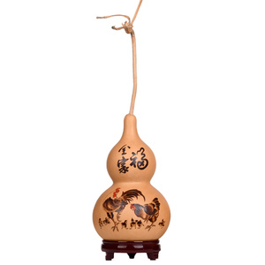 天然特大葫芦摆件小大号手工烫画雕刻烙画平安客厅家居玄关全家福