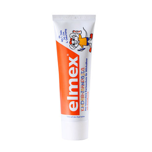 艾美适elmex儿童牙膏0到3婴儿6一12岁含氟奥拉氟宝宝防蛀牙换牙期