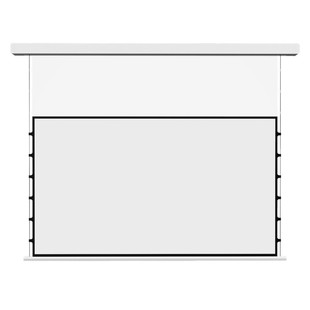 菲涅尔抗光悬浮光子小白盒电动拉线幕布家用智能超高清8K自动升降100寸150寸隐藏嵌入式天花吸顶抗光投影幕布