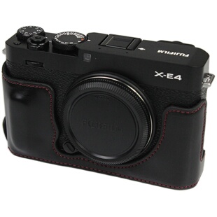 适用富士XE5微单XE4相机包保护套底座半套X-E5相机皮套真皮牛皮