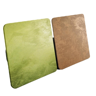 铁锈鎏金板黑色软石砂岩板铁锈板陨石板黛绿朱颜牛油果绿铜锈板材