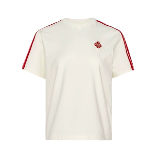 adidas阿迪达斯新年款短袖2026春女运动休闲舒适喜庆T恤 KV0507