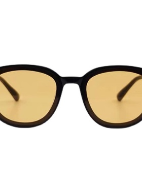 小红书流行同款绿色大脸圆脸墨镜