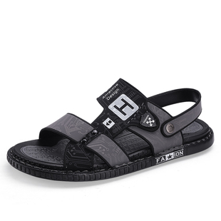虎凉鞋男款夏季外穿防滑轻便涉水开车男士拖鞋休闲沙滩凉拖耐磨