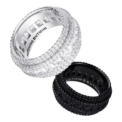 NothingButMini黑夜白星&情人节礼盒装情侣对戒黑色戒指独特戒指