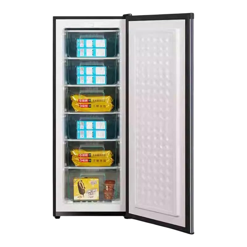 荣事达全冷冻立式冰柜家用小型侧开门抽屉式茶叶母乳储奶急冻冰箱