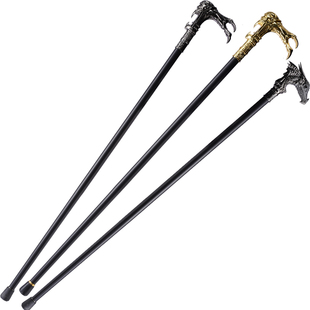 手杖剑 户外防滑金属登山仗 防身老人拐杖漫展表演道具收藏未开刃