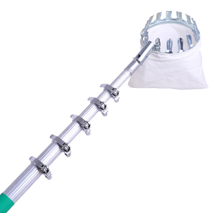 超轻超硬伸缩杆铝合金10米摘柿子核桃杏摘果神器抄网杆渔具配件钩