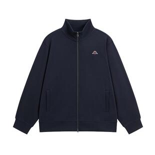 Kappa卡帕男装2025冬季新款简约时尚百搭针织立领外套K0F72WK20