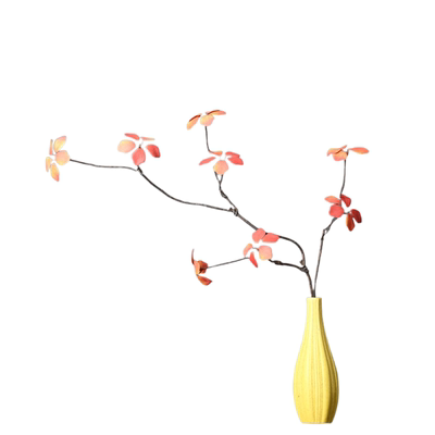 仿真秋叶枯枝家居样板间插花花艺