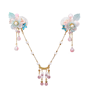 中国风不伤发额头链古风眉心坠头饰2026春节宝宝发饰花朵汉服额链