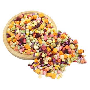 不加糖鹦鹉鸟食冻干蔬果干营养零食小宠辅食磨嘴玉米草莓青豆紫薯