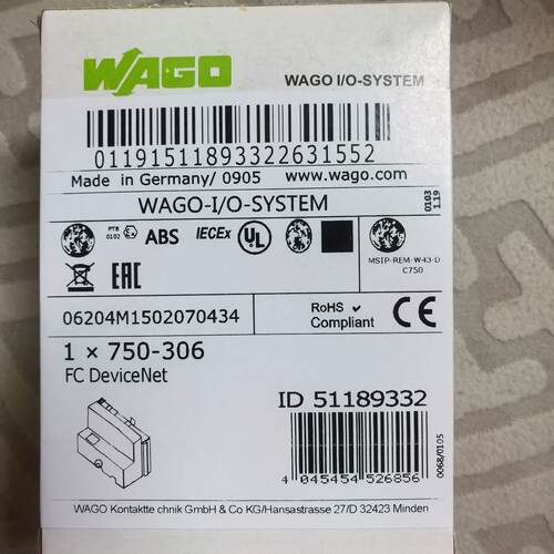 询价-WAGO万可模块750-306未封好几个，直接