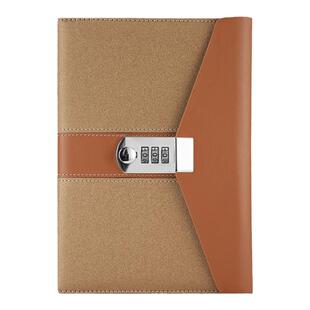A5密码笔记本带锁日记本加厚简约密码本日韩创意学生记事本可定制