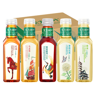 农夫山泉东方树叶茉莉花茶乌龙红茶绿茶500ml*15瓶无糖茶饮料0卡