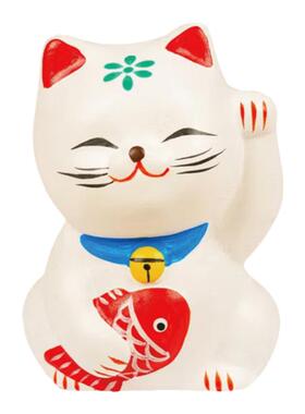 发财猫招财精致泥人摆件可爱治愈