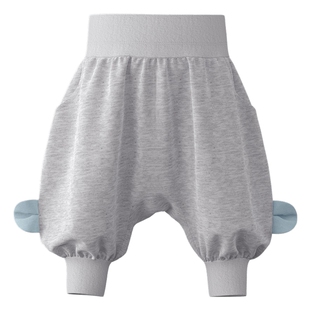 【糯米棉】papa爬爬秋季新品宝宝裤子男女婴儿大屁屁裤宽松束脚裤