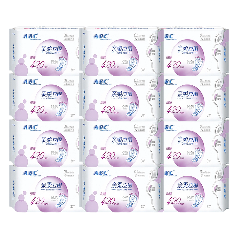 ABC卫生巾轻透薄夜用420mm