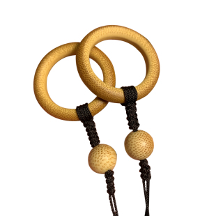 实心竹指环竹环竹圈鸟笼环文玩橄榄核跑环绣眼笼环玉竹配饰手机环