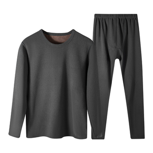 浪莎保暖内衣男加厚加绒2025新款冬季防寒中老年爸爸秋衣秋裤套装