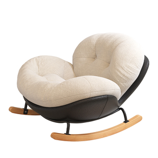 蛋壳摇摇椅子躺椅成人可睡觉轻奢风休闲阳台懒人椅2025新款可拆洗