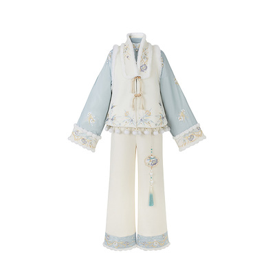 云藏月绣比甲改良宋裤汉服套装