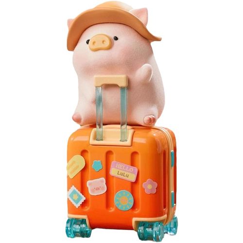 正版lulu猪盲盒动物派对宅猪相伴日常旅行五星餐厅罐头猪公仔整套
