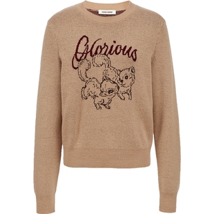 Vero Moda毛衣女2025秋冬新款含绵羊毛圆领套头提花上衣325413009