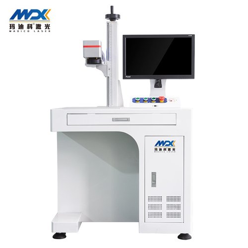 台式光纤激光打标机金属不锈钢包装设备雕刻机二维码塑料打码机