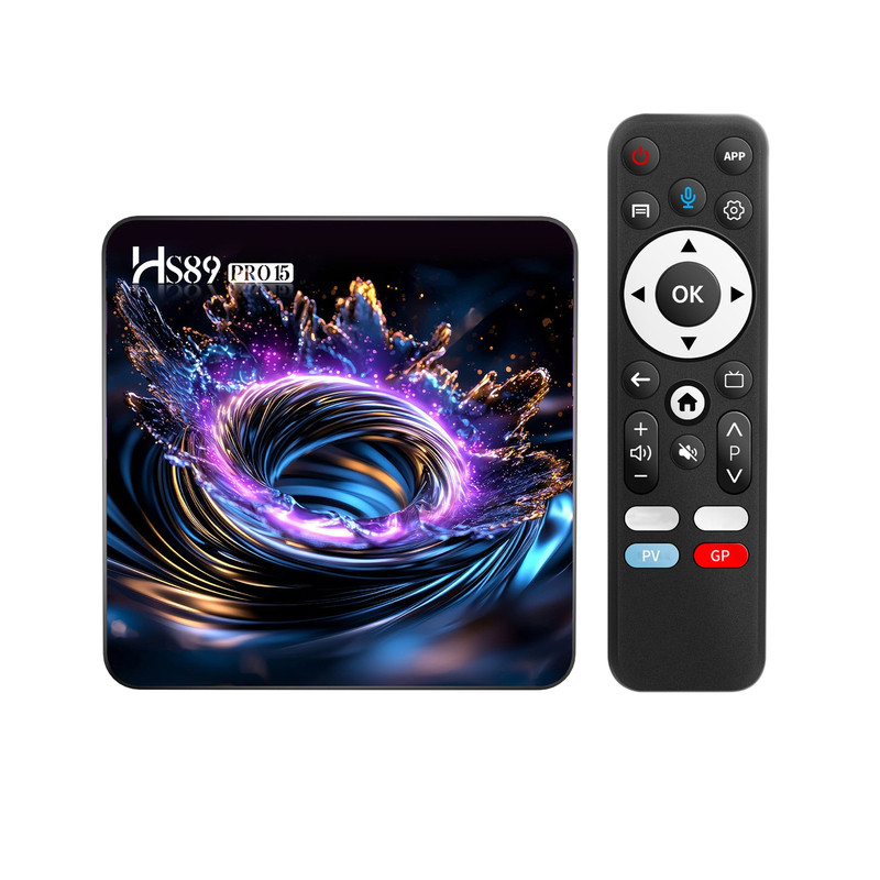 新款HS89 PRO 15电视盒子RK3539外贸机顶盒AV1无线WIFI6蓝牙5.4