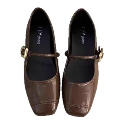 夏季新款配裙子玛丽珍小皮鞋温柔