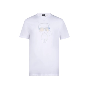 Karl Lagerfeld卡尔·拉格斐男老佛爷全棉短袖T恤男士春夏XY特卖