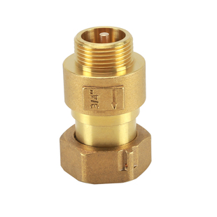 家用水表接头自吸泵增压水泵抽水机黄铜伸缩止回阀内外丝活接配件