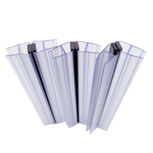 淋浴房配件磁性封边条浴室玻璃推拉移门密封条磁吸条防风挡水胶条