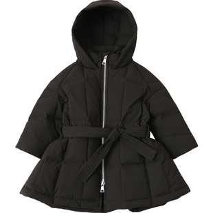 女童羽绒服中长款2024冬季新款收腰儿童羽绒服小中大童外套23267