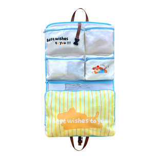 旅行收纳袋衣物内衣便携分装大容量可折叠行李箱三合一挂式整理包