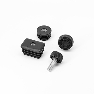 可调节塑料方管不锈内塞管塞脚垫钢管内塞堵头封头20 25 30 40 50